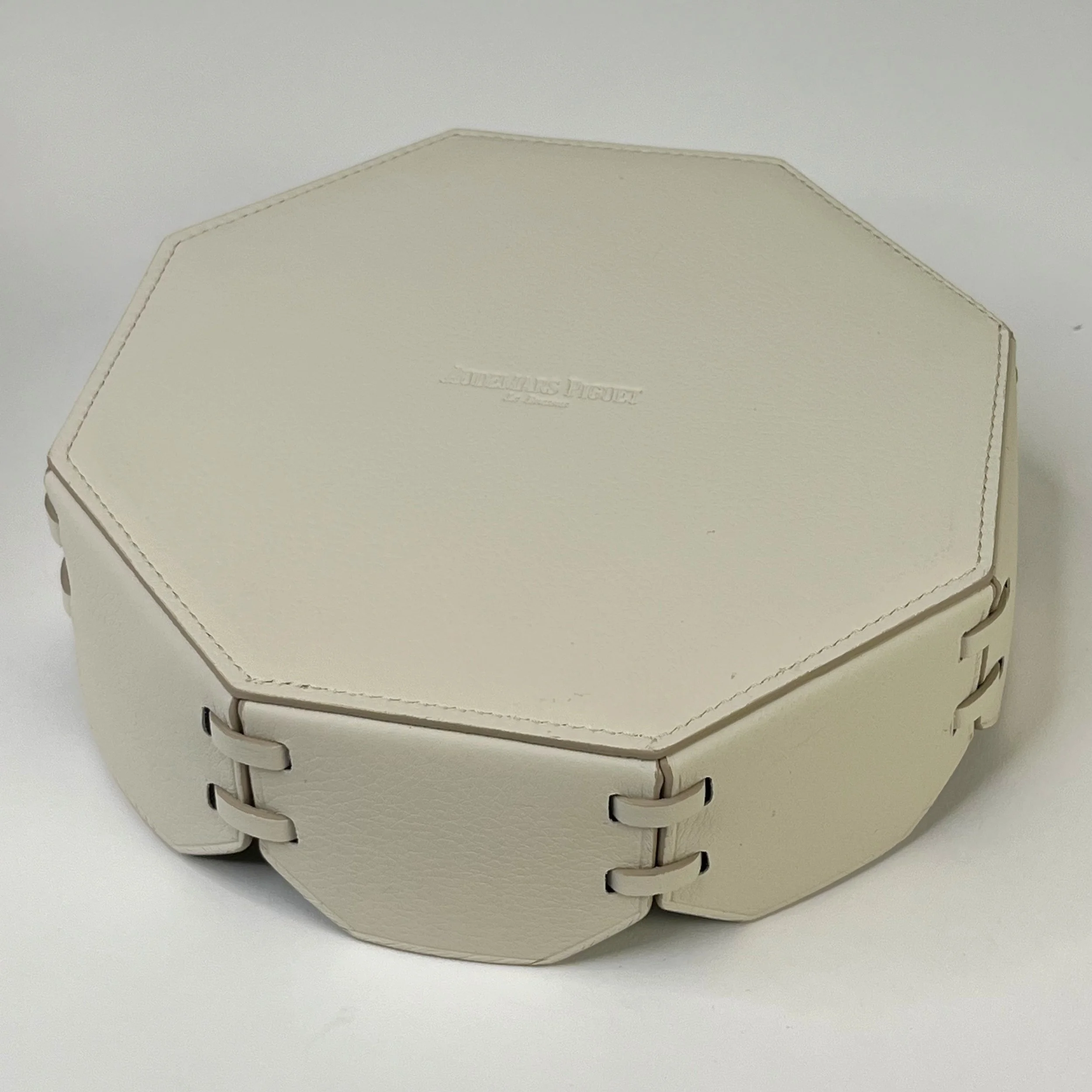 Audemars Piguet Cream Leather Valet Tray with Box